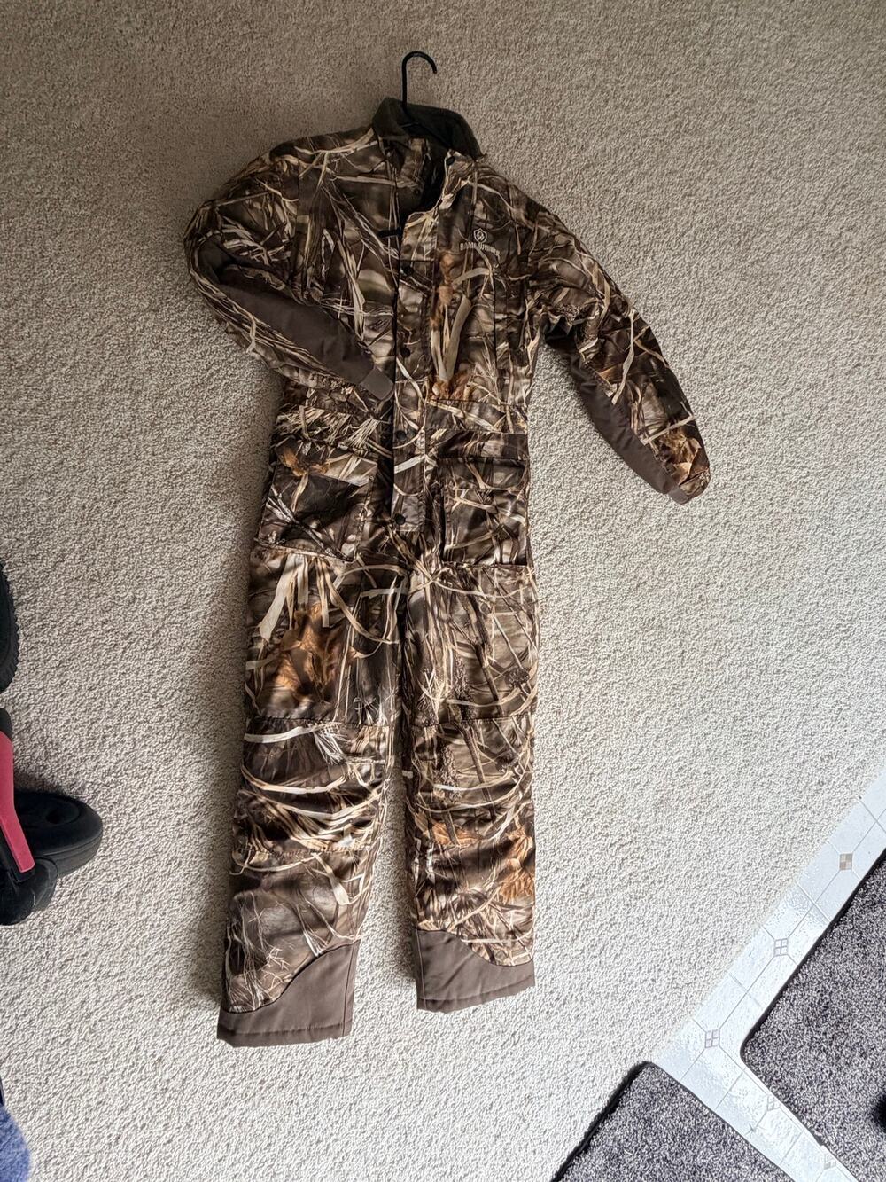 Game Winner Youth Large Camo Hunting Coveralls – Waterproof Insulated